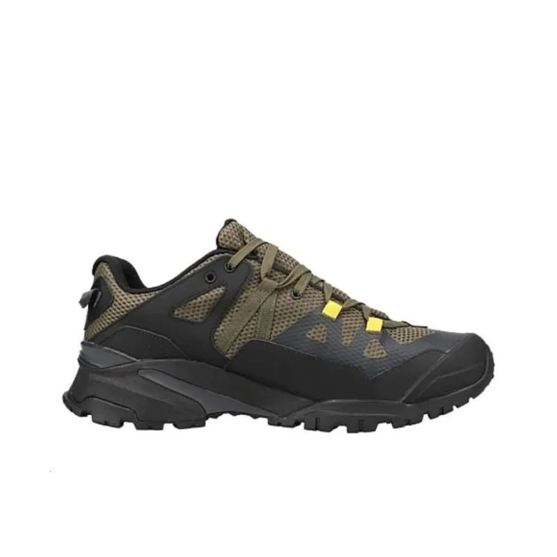THE NORTH FACE Wear resistant And Lightweight Low Top Long Distance Running Athletic Shoes Men's Black Green-1