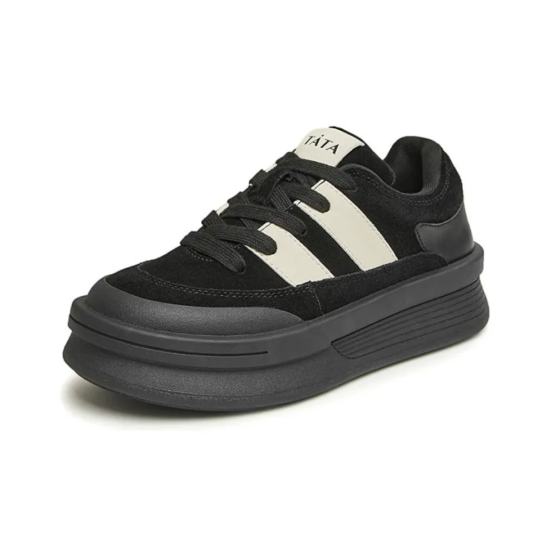 TATA Skateboard Shoes Women's Low Top Solid Color-7