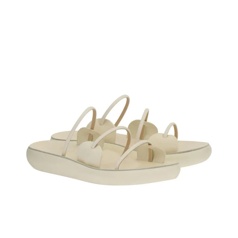 ANCIENT GREEK SANDALS Slide Slippers Women's White-2