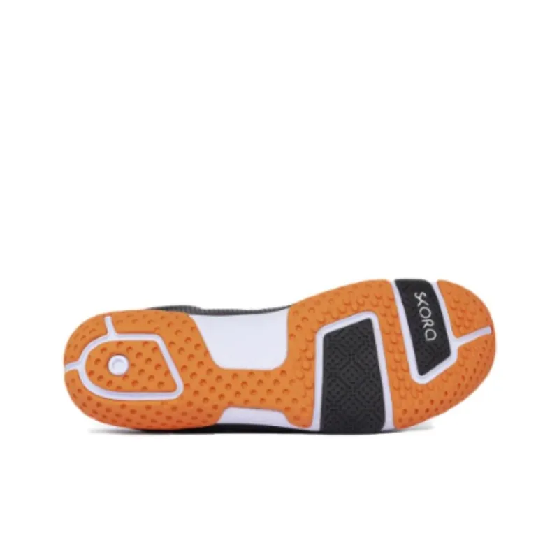 SKORA Durable Breathable Low-Top Running Shoes Men's Black Orange-7