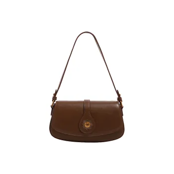 SMILE FOCUS PU Shoulder Bag Women's Coffee