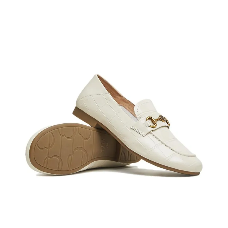 TATA Loafers Women's Solid Color-5