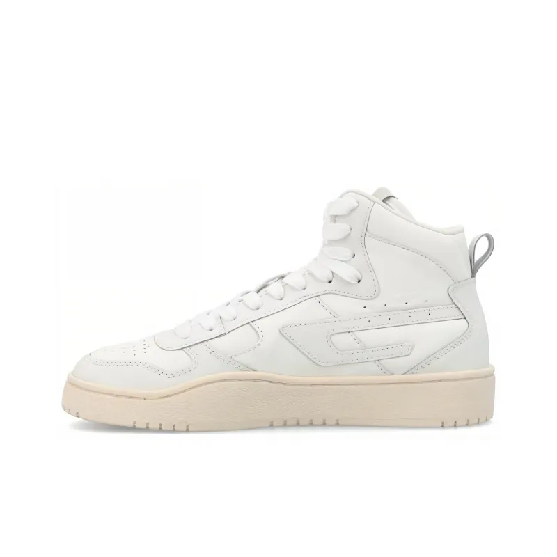 DIESEL S Ukiyo High Top Skateboard Shoes Men's White-0