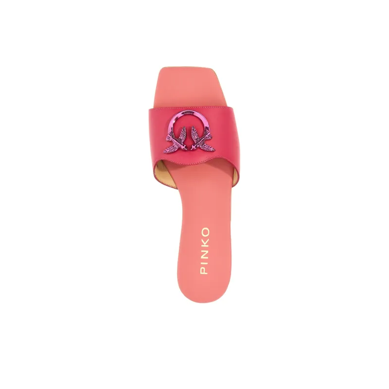 PINKO Logo Plaque Slip-On Sandals Women's-3