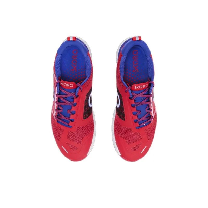 SKORA Cushioning Wear Resistant Low Top Running Shoes Men's Red Blue-2
