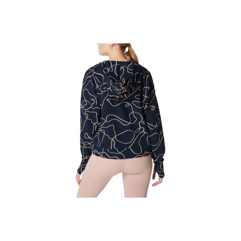 Sweaty Betty Sweatshirt Women's Blue Background With Lines Print-1