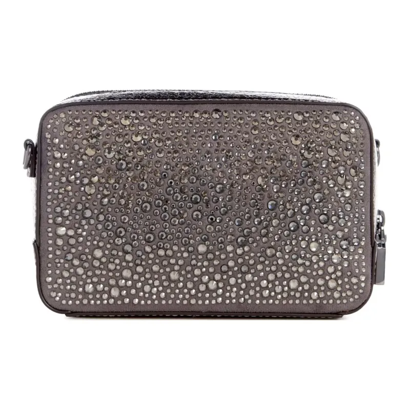 GUESS Artificial Leather Shoulder Bag Crossbody Bag Mini Women's Silver-2