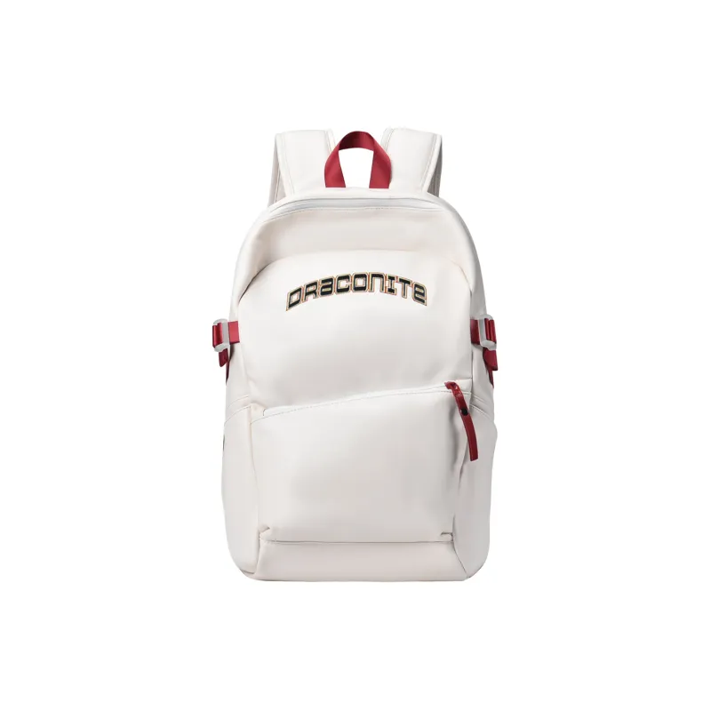 DRACONITE PU Students Backpack Regular Unisex White-0