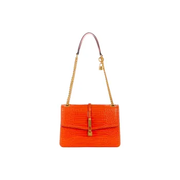 GUESS Artificial Leather Handbag Shoulder Bag Crossbody Bag Women's Orange Color