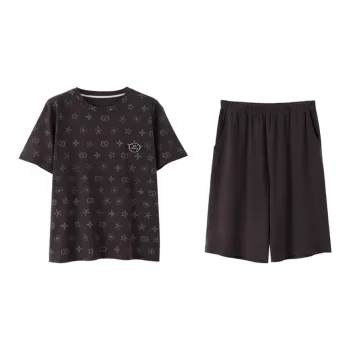 WOLFSFUL Pajama Set Men's Dark Gray