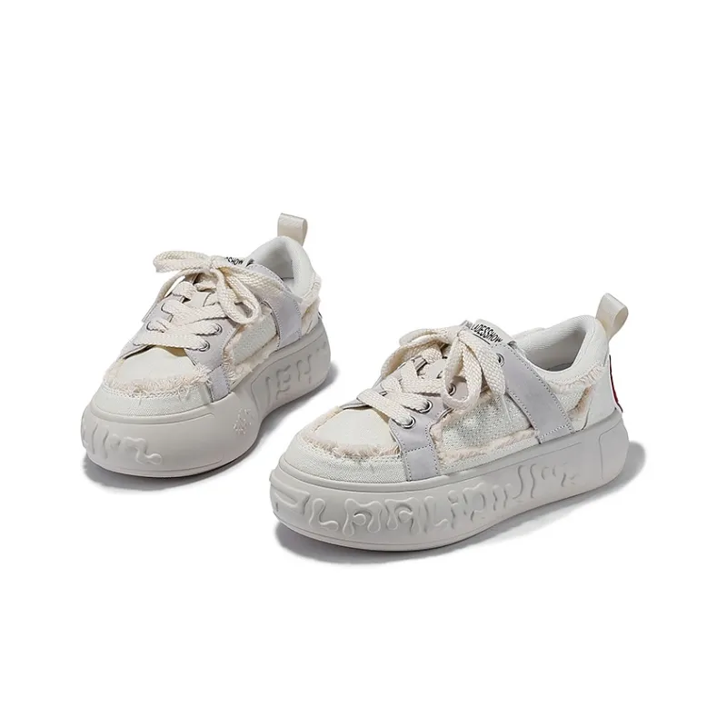 SELAIYA Anti Slip And Wear Resistant Height Increasing Low Top Skateboard Shoes Women's-7