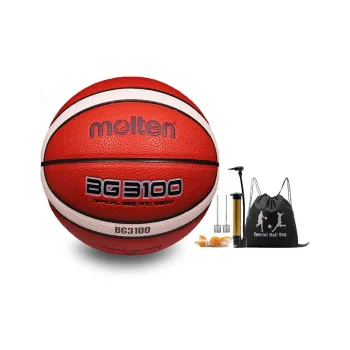Molten PU Basketball Orange Red Size 7 Ball Size 6 Ball Size 5 Ball Training Unisex