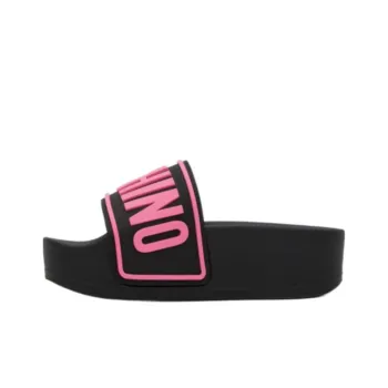 MOSCHINO Slide Slippers 5cm Women's Black
