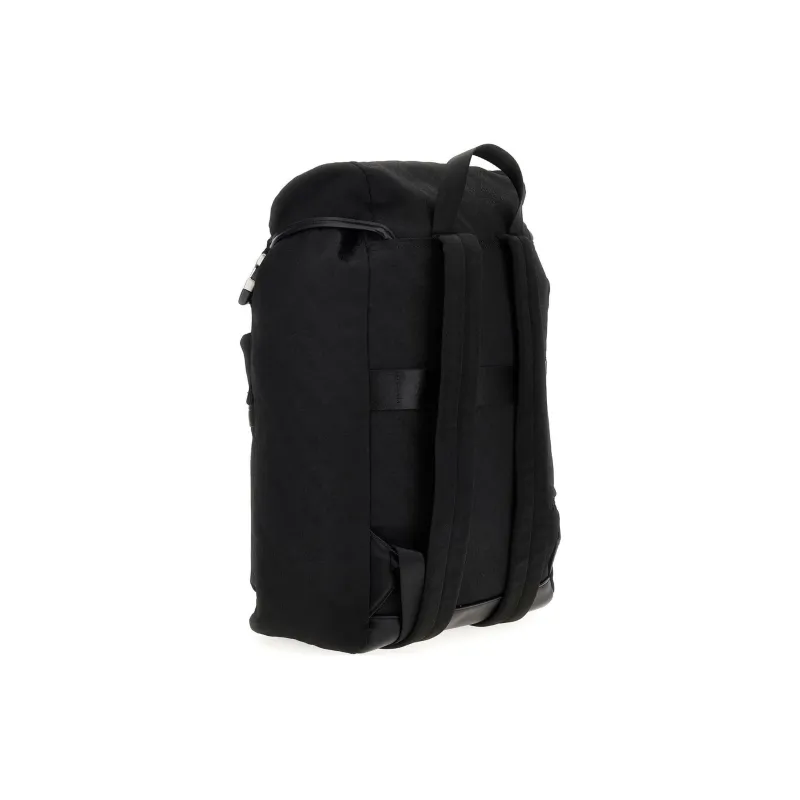 GUESS Canvas Backpack Large Size Men's Black-1