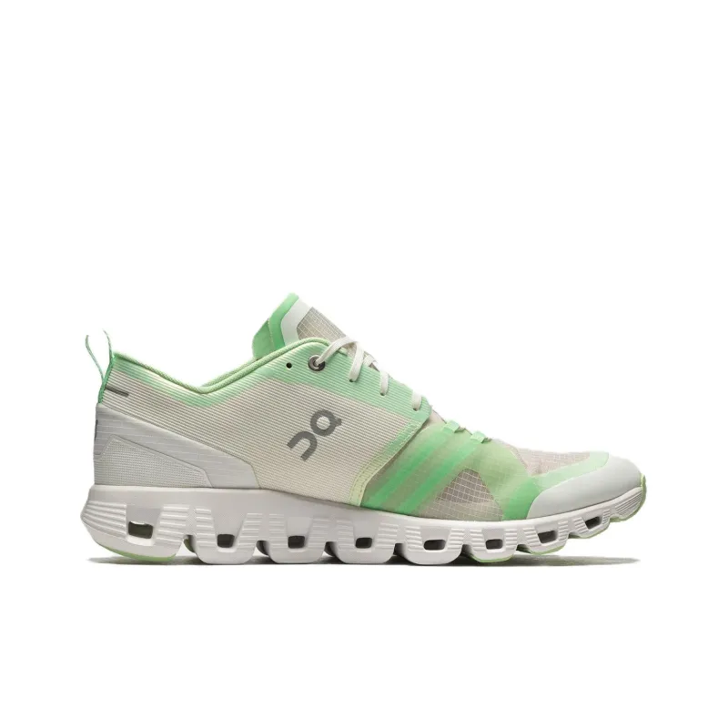 On Cloud X Shift Wear Resistant Low Top Running Shoes Women's Beige Green-1