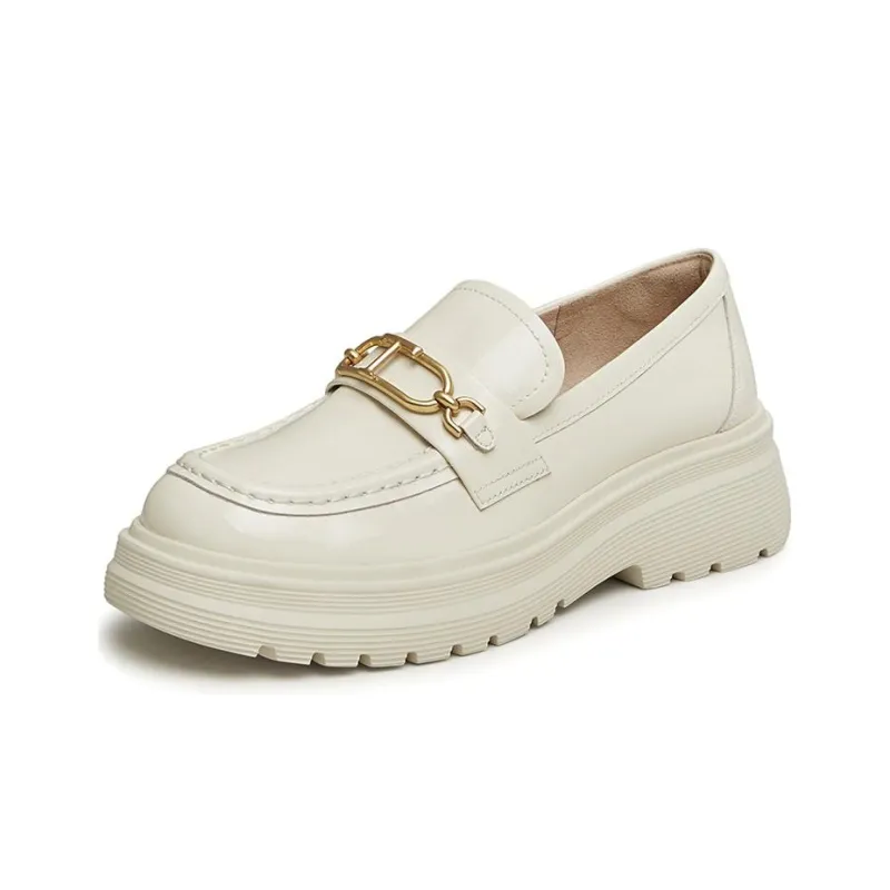 TATA Loafers Women's Solid Color-13