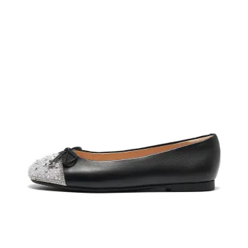 ST&SAT Slip-on Unlined Shoes Low Heel Flat Women's Black