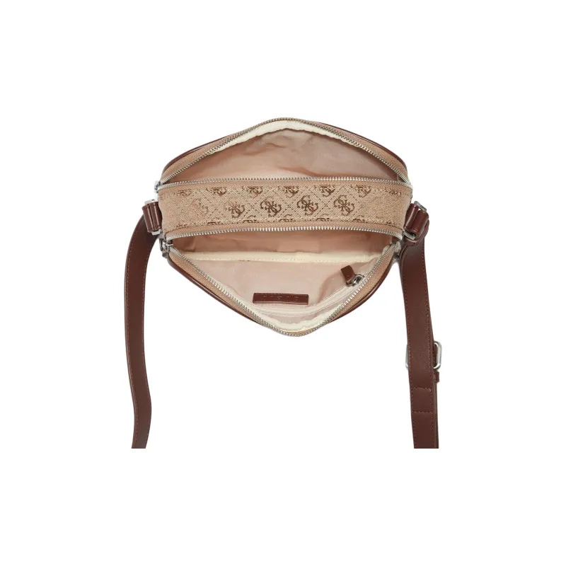 GUESS Canvas Camera Bag Shoulder Bag Crossbody Bag Men's Light Brown-3
