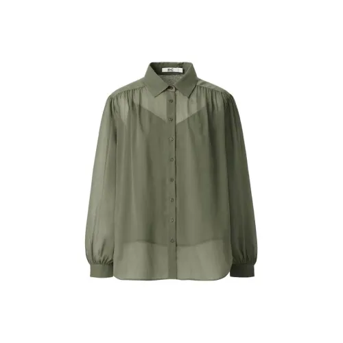 UNIQLO C Collection Shirt Matching Sets Women's Olive