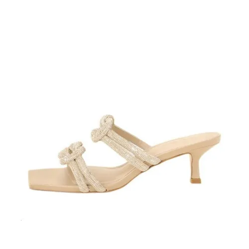 CULT GAIA Slide Slippers Women's Beige