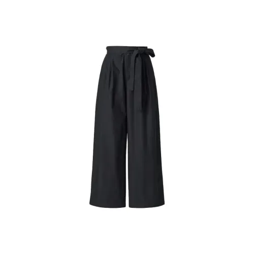 UNIQLO SS24 Casual Pants Women's Black
