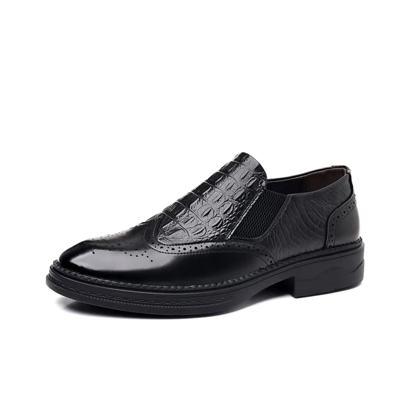 Captain illy Dress Shoes Men Mid Top Black/Brown-0