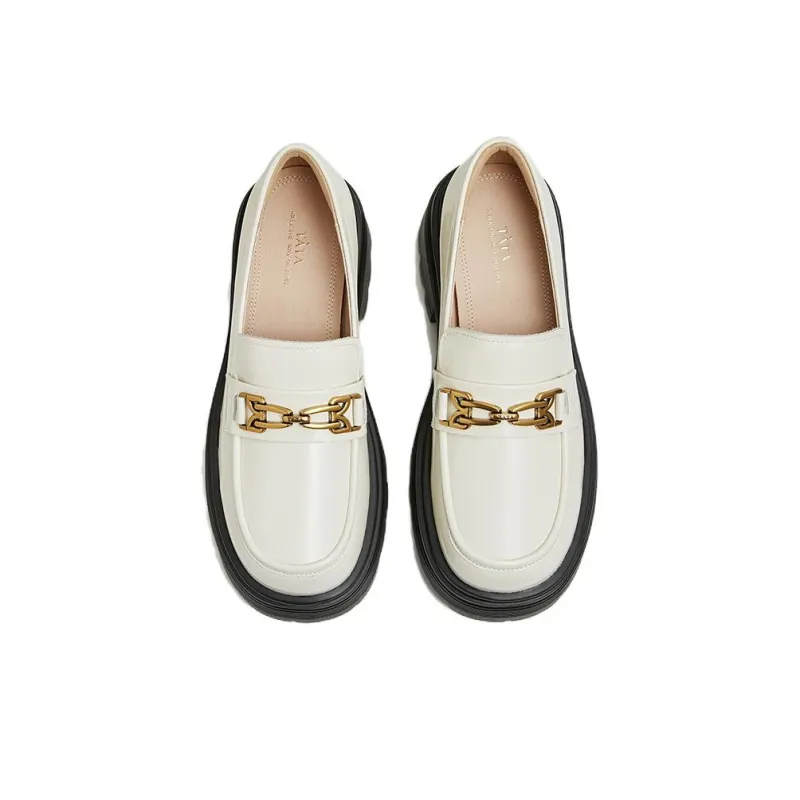 TATA Loafers Women's Solid Color-5