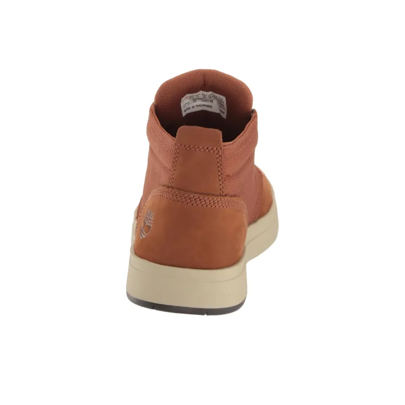 Timberland Davis Square Leather And Fabric Chukka Boot 'Rust Nubuck'-5