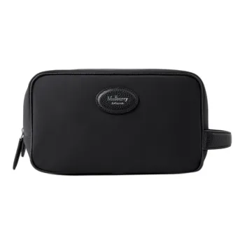 Mulberry Heritage Logo patch Wash Bag