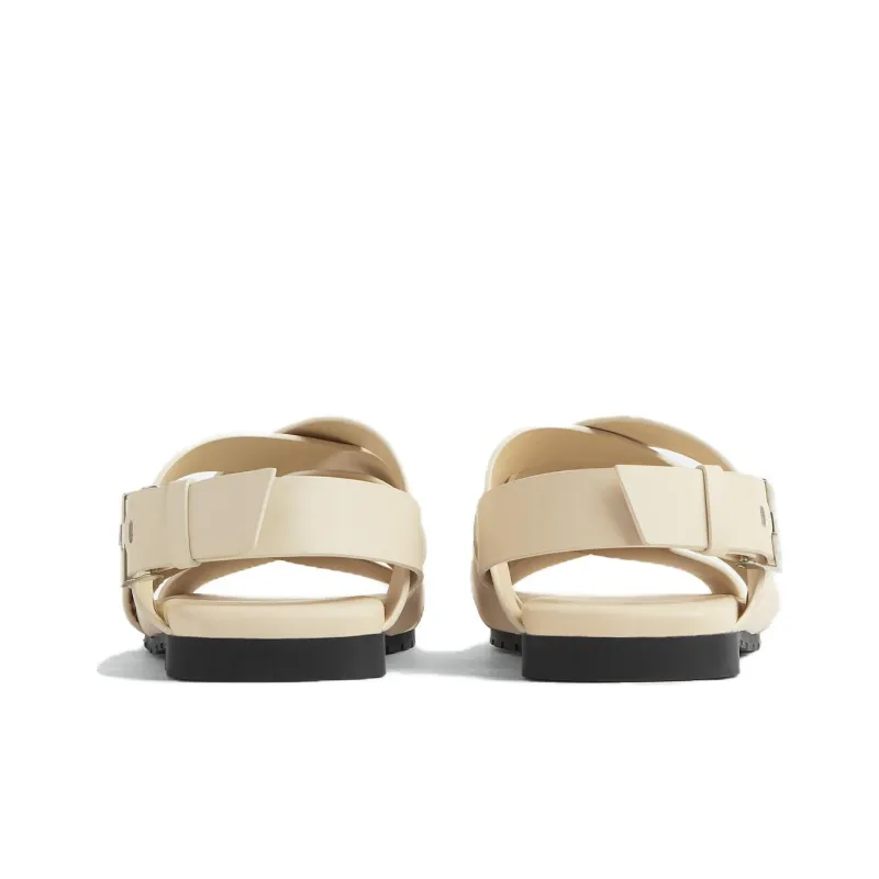 Bottega Veneta Alfie Strap Sandals Men's Beige-3