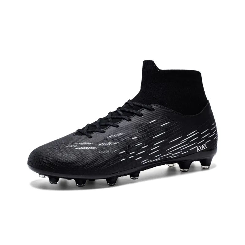 ATAY Soccer Shoes Unisex High Top Black-8