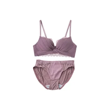 Flowers In Water Underwear Set Women's Purple