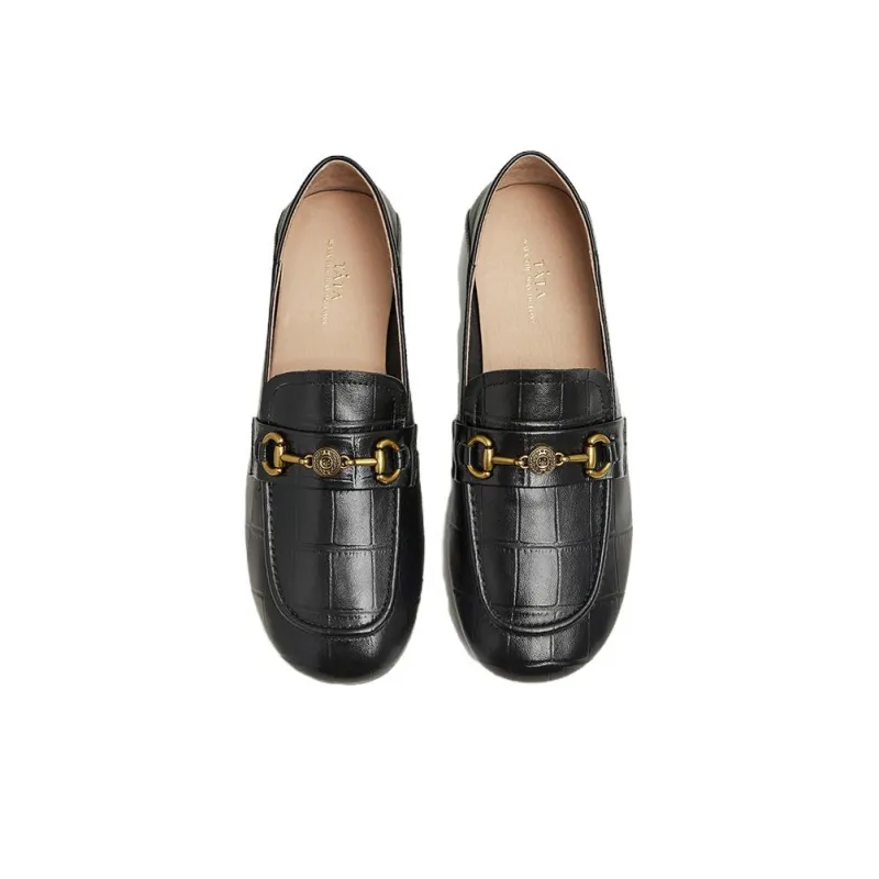 TATA Loafers Women's Solid Color-10