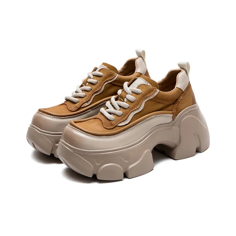 MATA Anti-Slip And Wear-Resistant Height Increasing Casual Shoes Women's-6