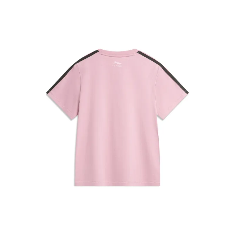 LiNing Sports Life Collection T Shirt Women's Sheer Pink-1