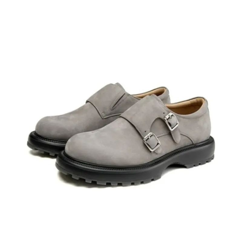 AOKANG Loafers 3.5cm Men's Gray-2