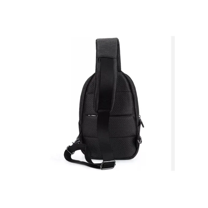 MingLu Nylon Backpack Shoulder Bag Crossbody Bag Sling Bag Regular Unisex Black-1