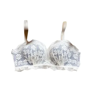 Flowers In Water Bra Women's Light Blue