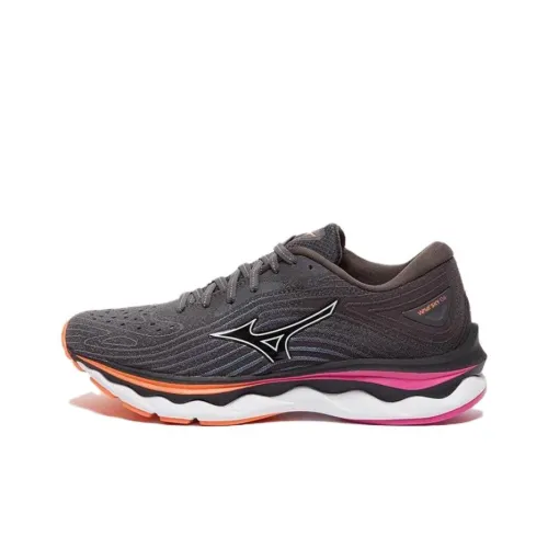 Mizuno Wave Sky 6 Running Shoes Women's Low-Top Black/Orange