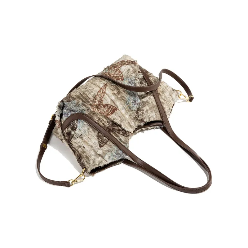 MACKJANICE Shoulder Bags Coffee Butterfly-3