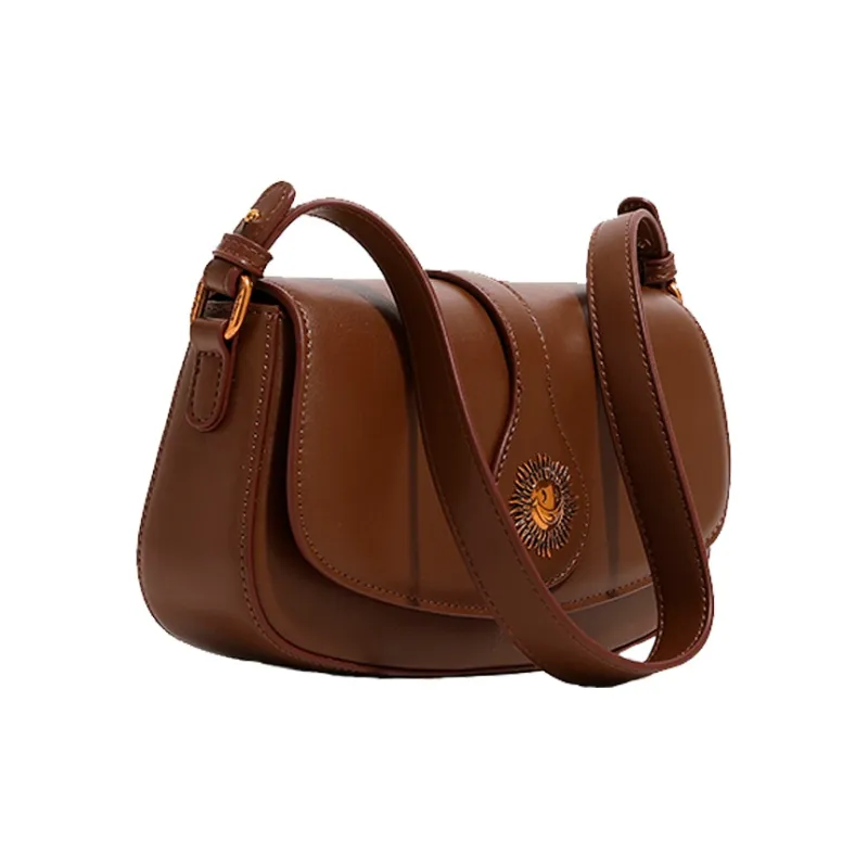 SMILE FOCUS PU Shoulder Bag Women's Coffee-2