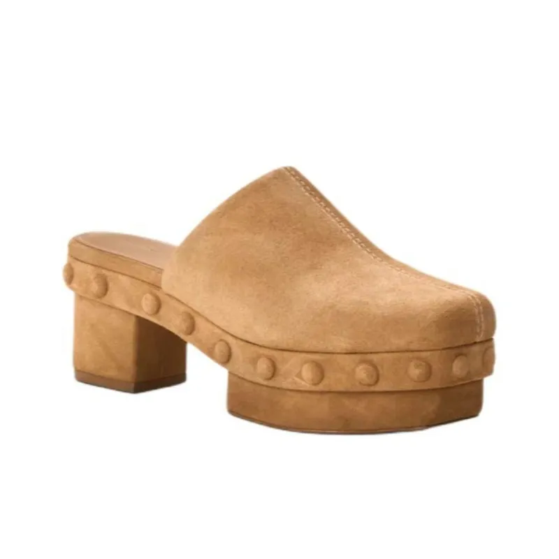 CULT GAIA Wrap-toe Slippers 9.5cm Women's Brown-2