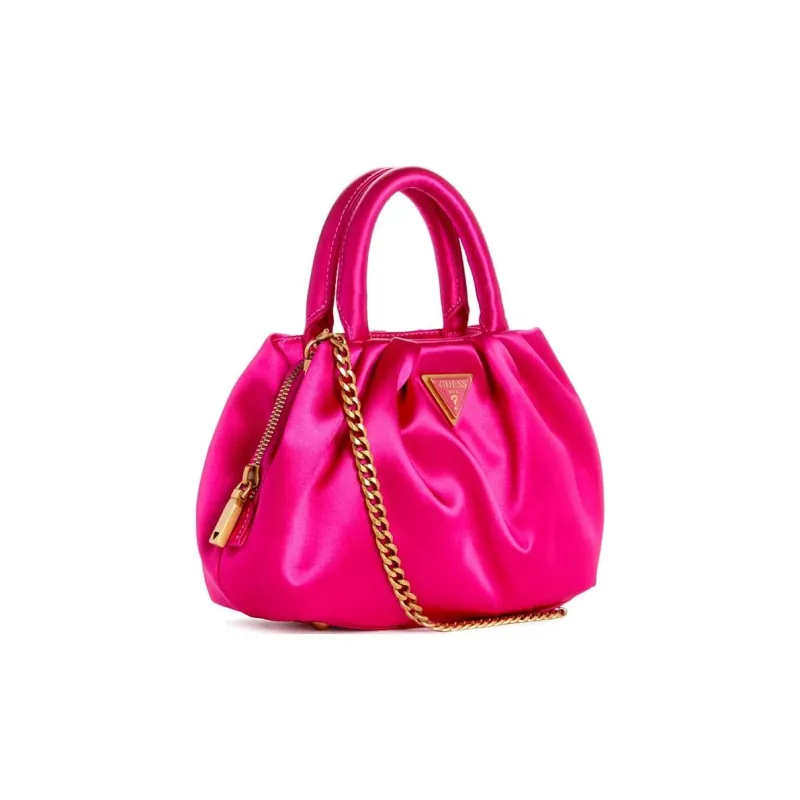 GUESS Satin Shoulder Bag Crossbody Bag Mini Women's Fuchsia-1