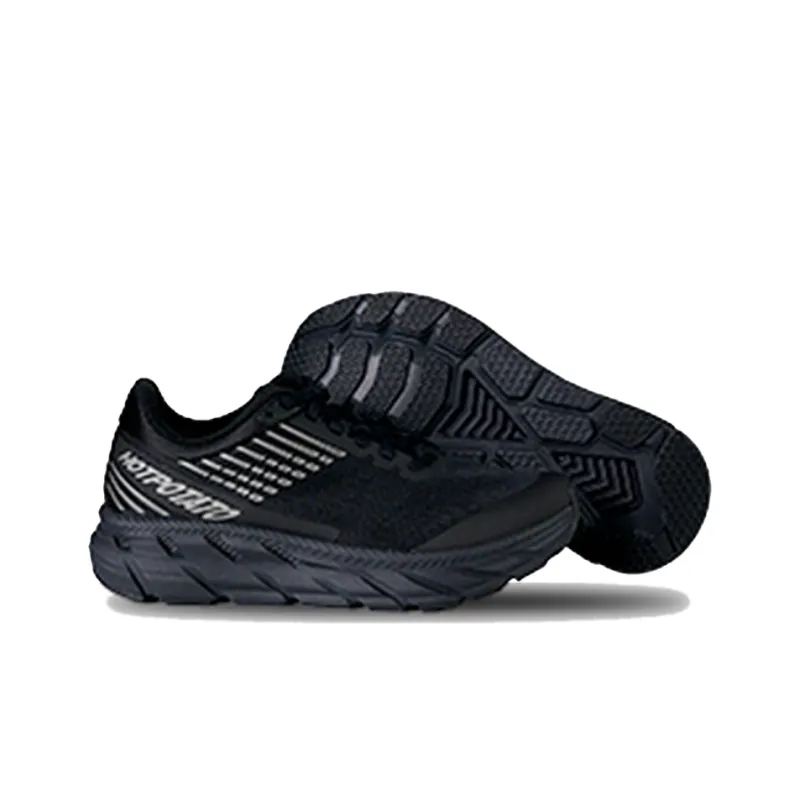 HOT POTATO Cushioning, Abrasion Resistant, Breathable, Lightweight Coverage Low Top Running Shoes Unisex Black-3