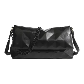 HAWA PU Shoulder Bag Crossbody Bag Women's Black/White