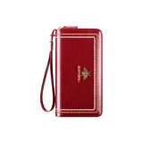 Burgundy (Waxed Leather) 45 Card Slot (Anti-Skimming)