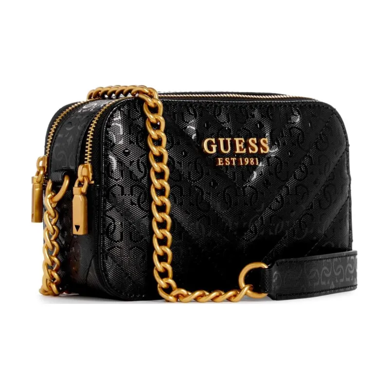 GUESS Artificial Leather Camera Bag Shoulder Bag Crossbody Bag Women's Black-1