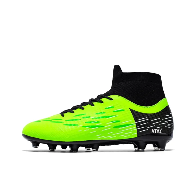 ATAY Soccer Shoes Unisex High Top Black-0
