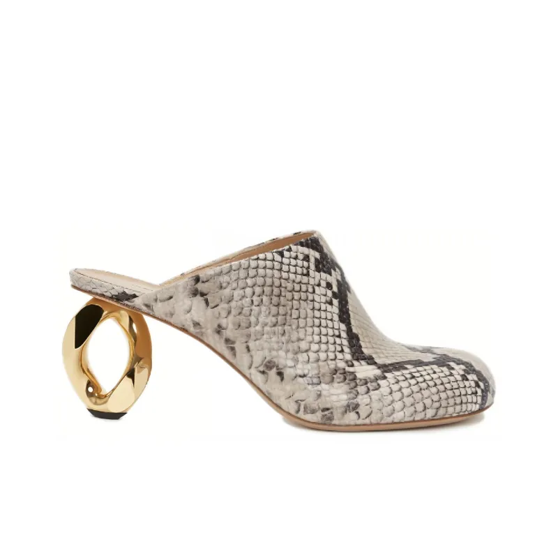 JW Anderson Chain Heel 80mm Mules-1