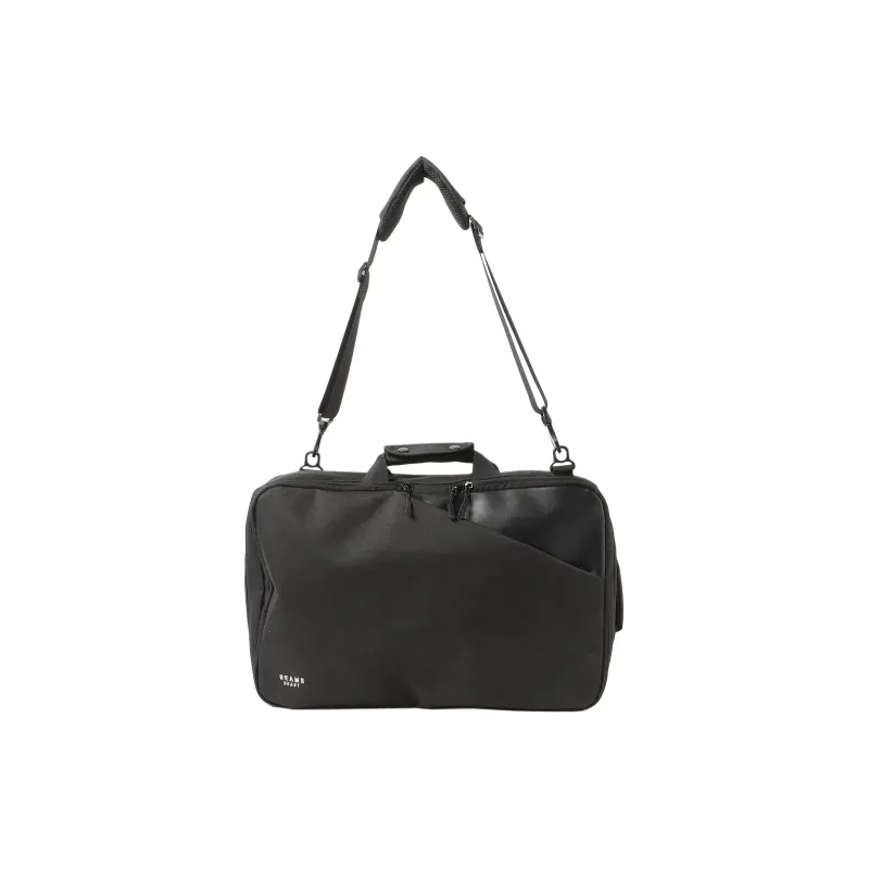 Beams Polyester Shoulder Bag, Crossbody Bag, Handbag Men's Black-6